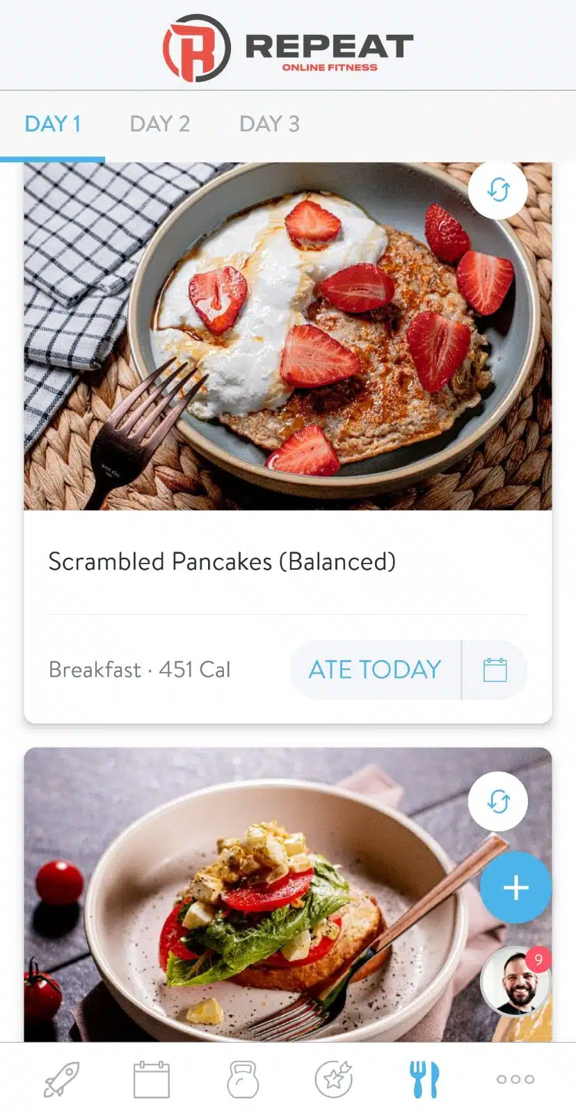 meal plan 3 ημερών για να συνοδεύει το πρόγραμμα γυμναστικής σου